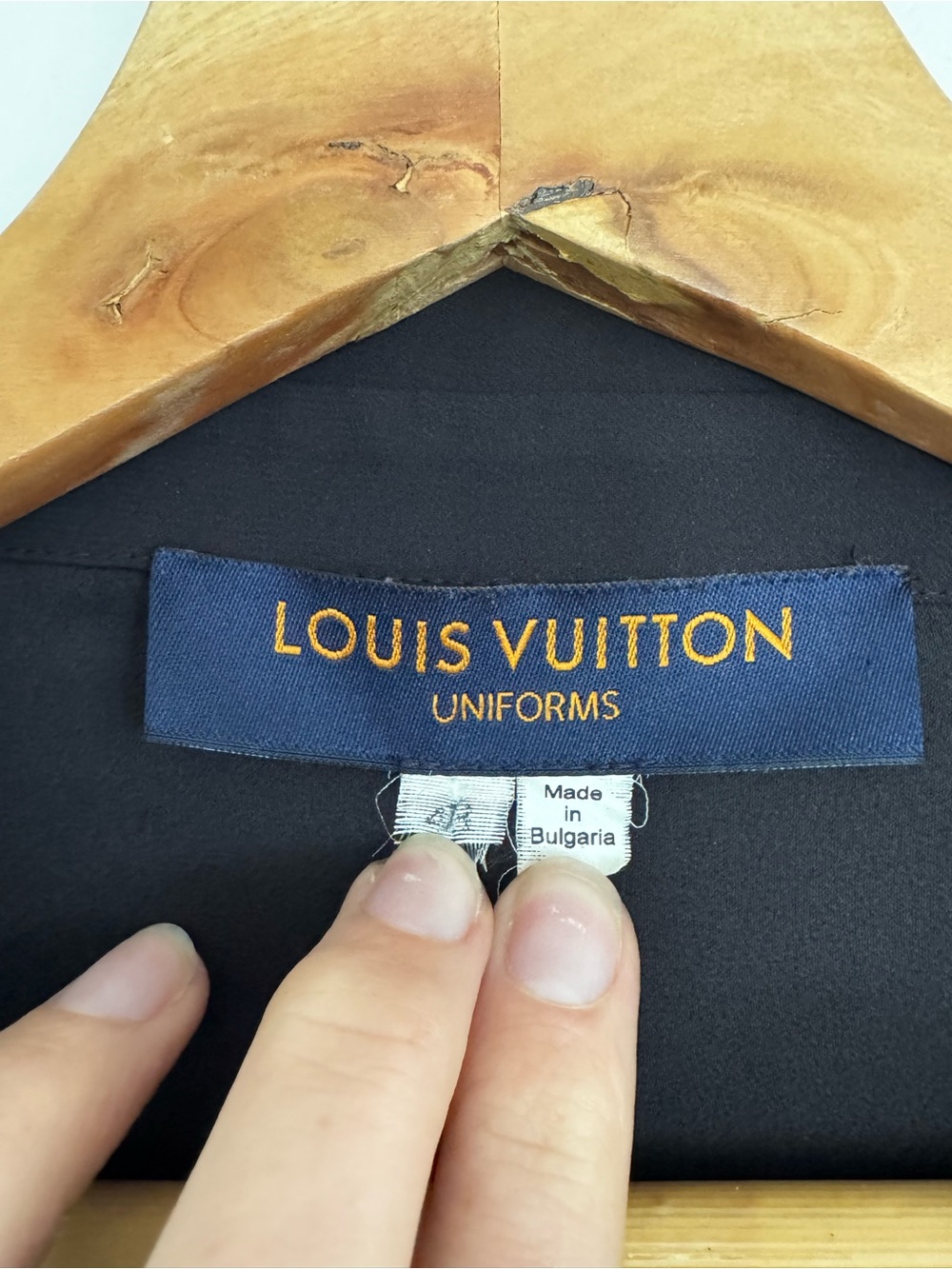 Louis Vuitton Uniforms Collection Black Pleated Accordion Sleeve Button-Down - Picture 4 of 11